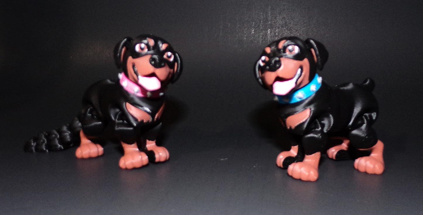 Rottweiler:3D Printed Articulated Figurine