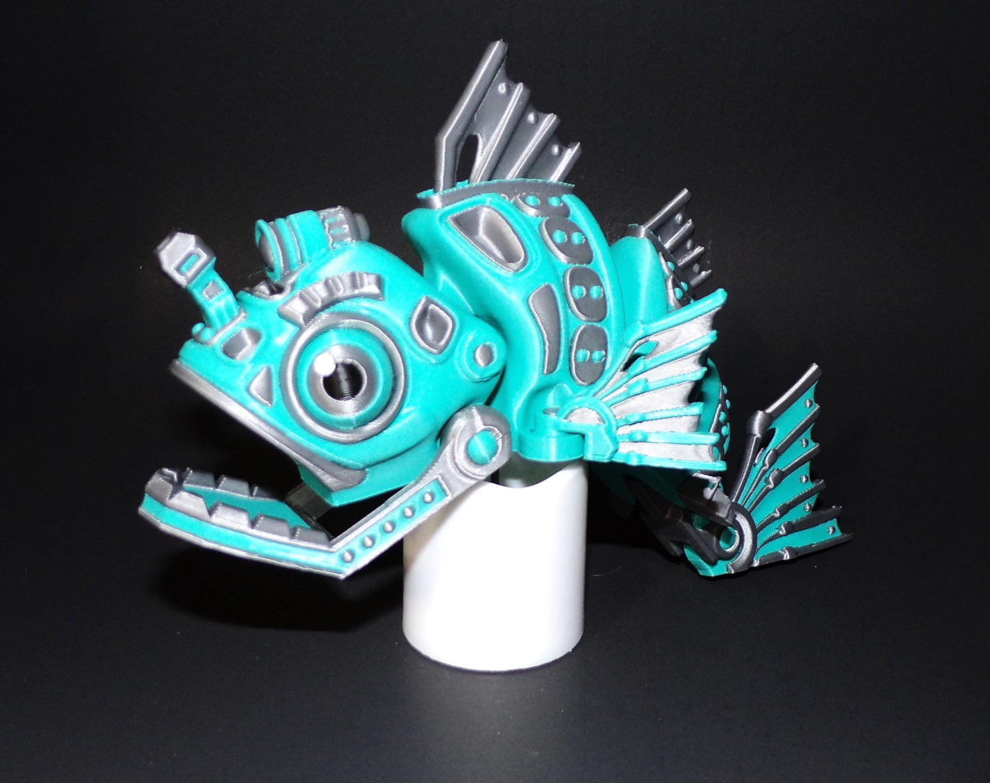 Cyber Fish 3D Printed Articulated Figurine - Wonderland 3D Printing