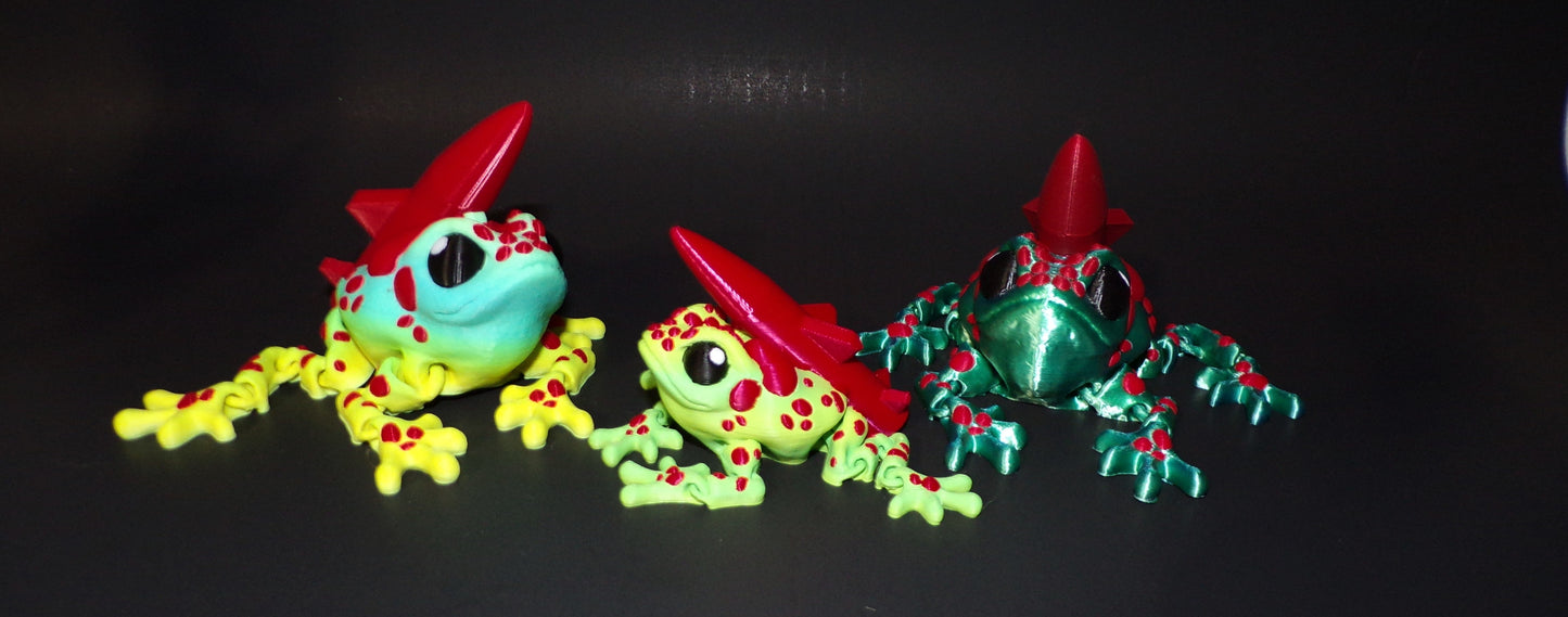 Missile Toad: 3D Printed Articulated Fidget Toy