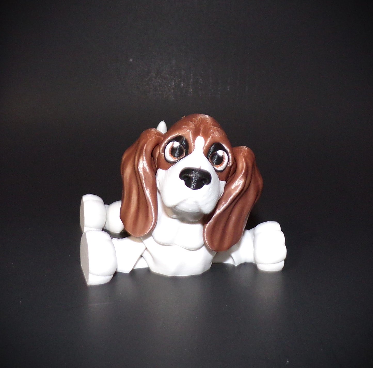 Basset Hound 3D Printed Articulated Figurine - Wonderland 3D Printing