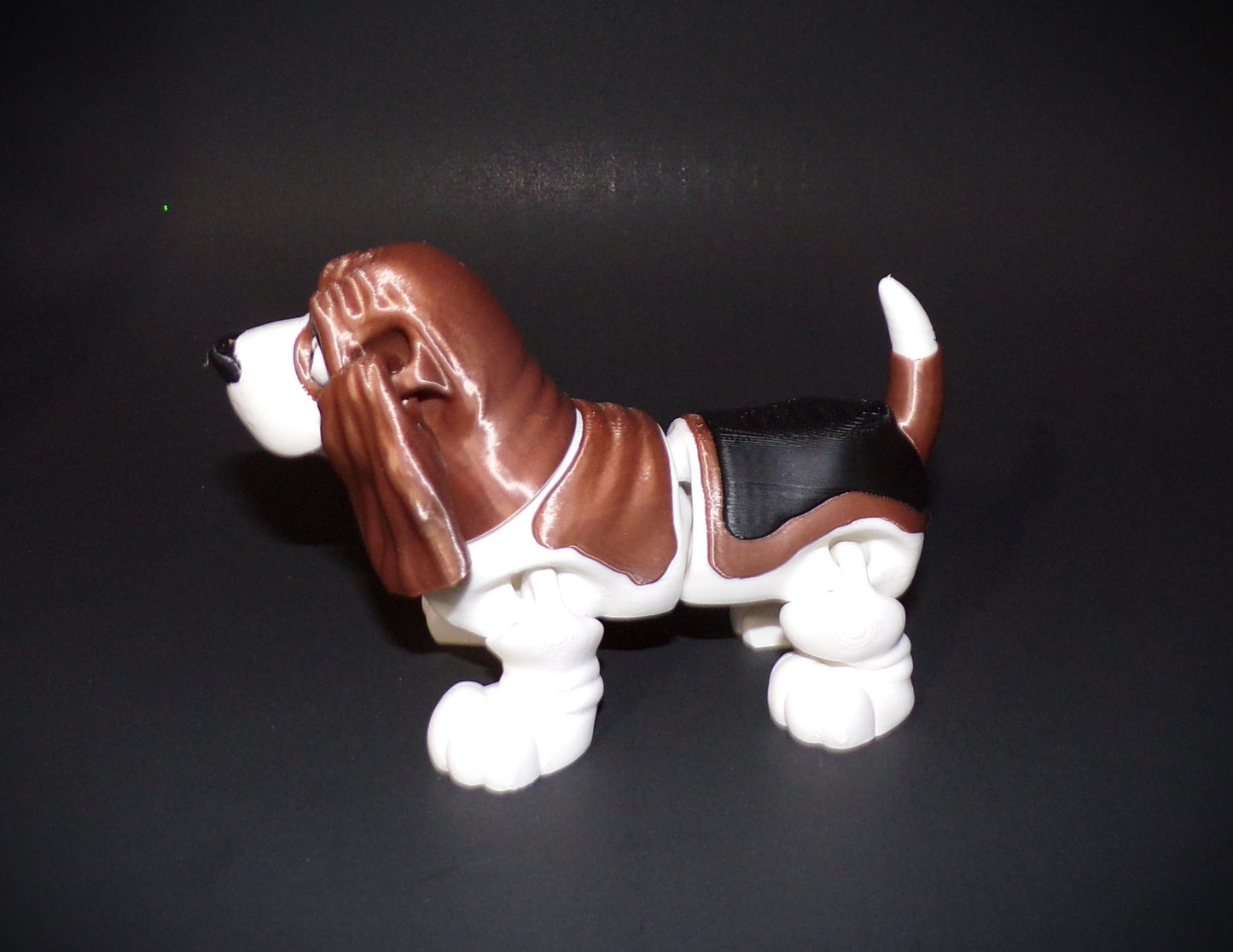 Basset Hound 3D Printed Articulated Figurine - Wonderland 3D Printing