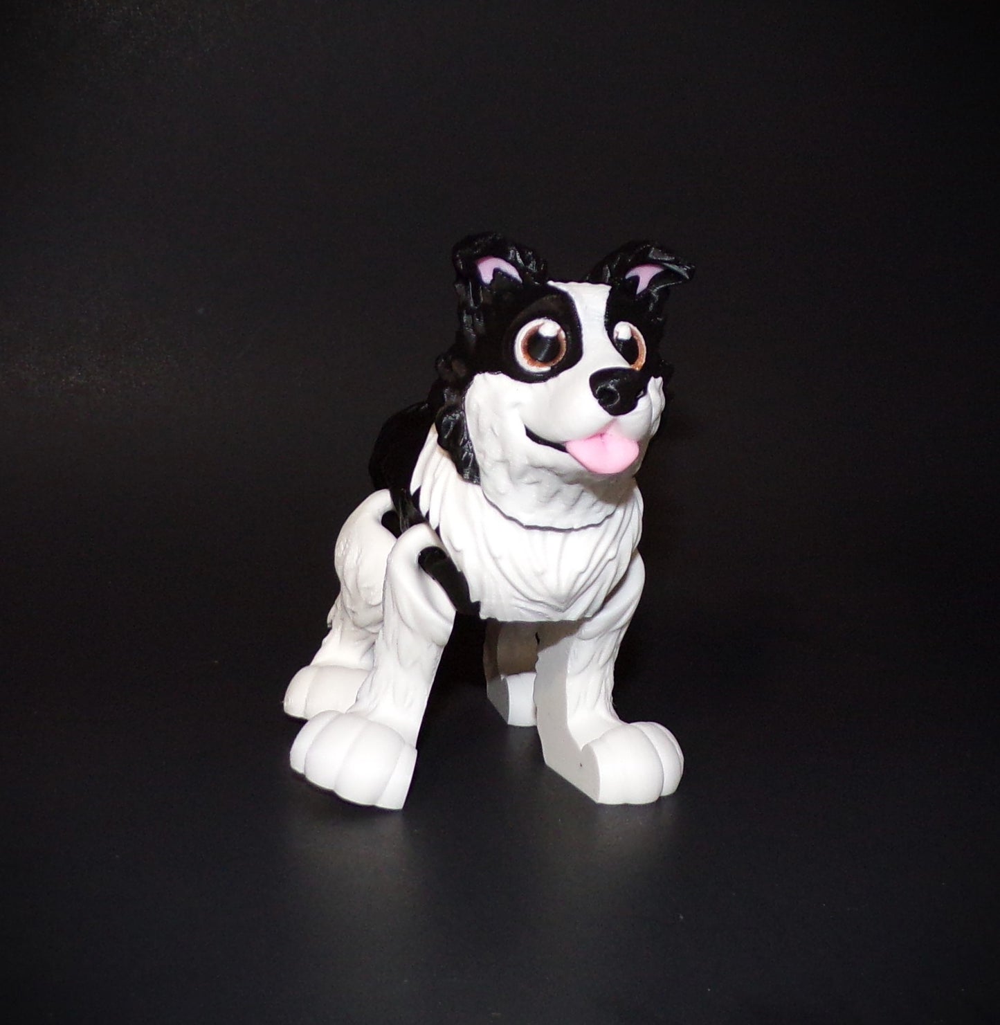 Border Collie 3D Printed Articulated Figurine - Wonderland 3D Printing