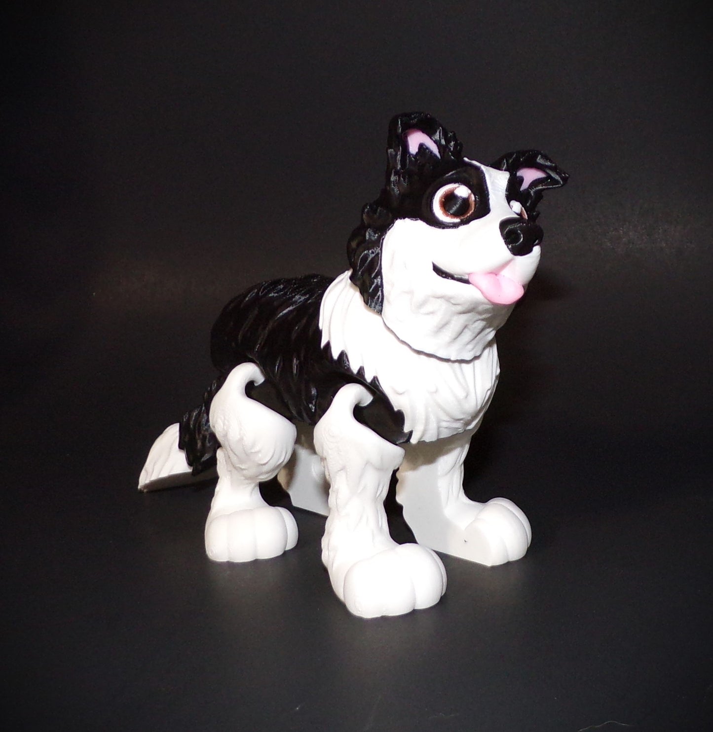 Border Collie 3D Printed Articulated Figurine - Wonderland 3D Printing