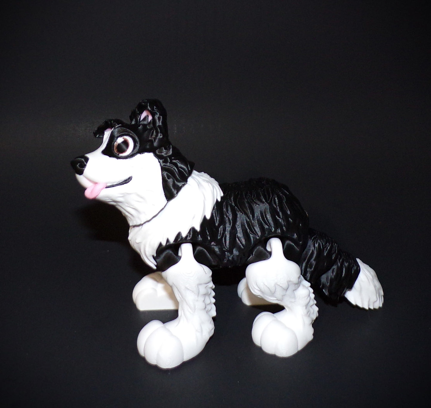 Border Collie 3D Printed Articulated Figurine - Wonderland 3D Printing