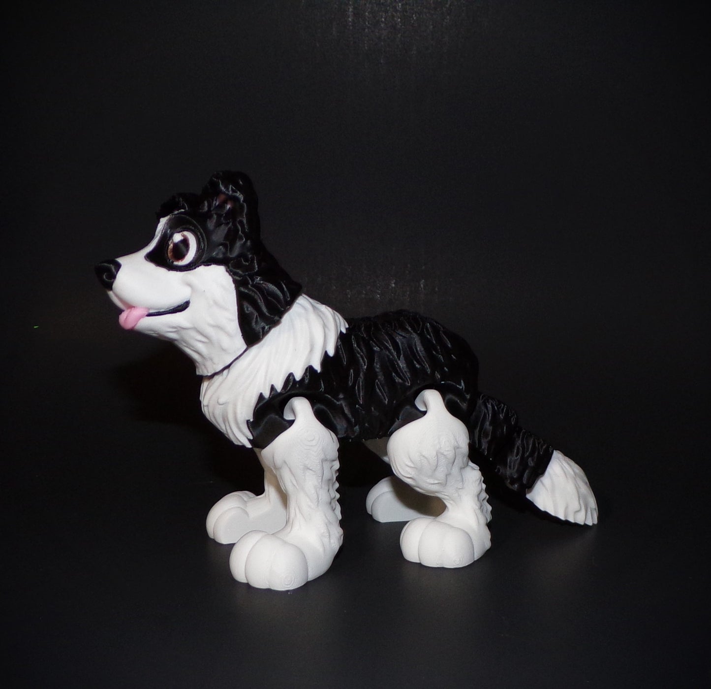 Border Collie 3D Printed Articulated Figurine - Wonderland 3D Printing