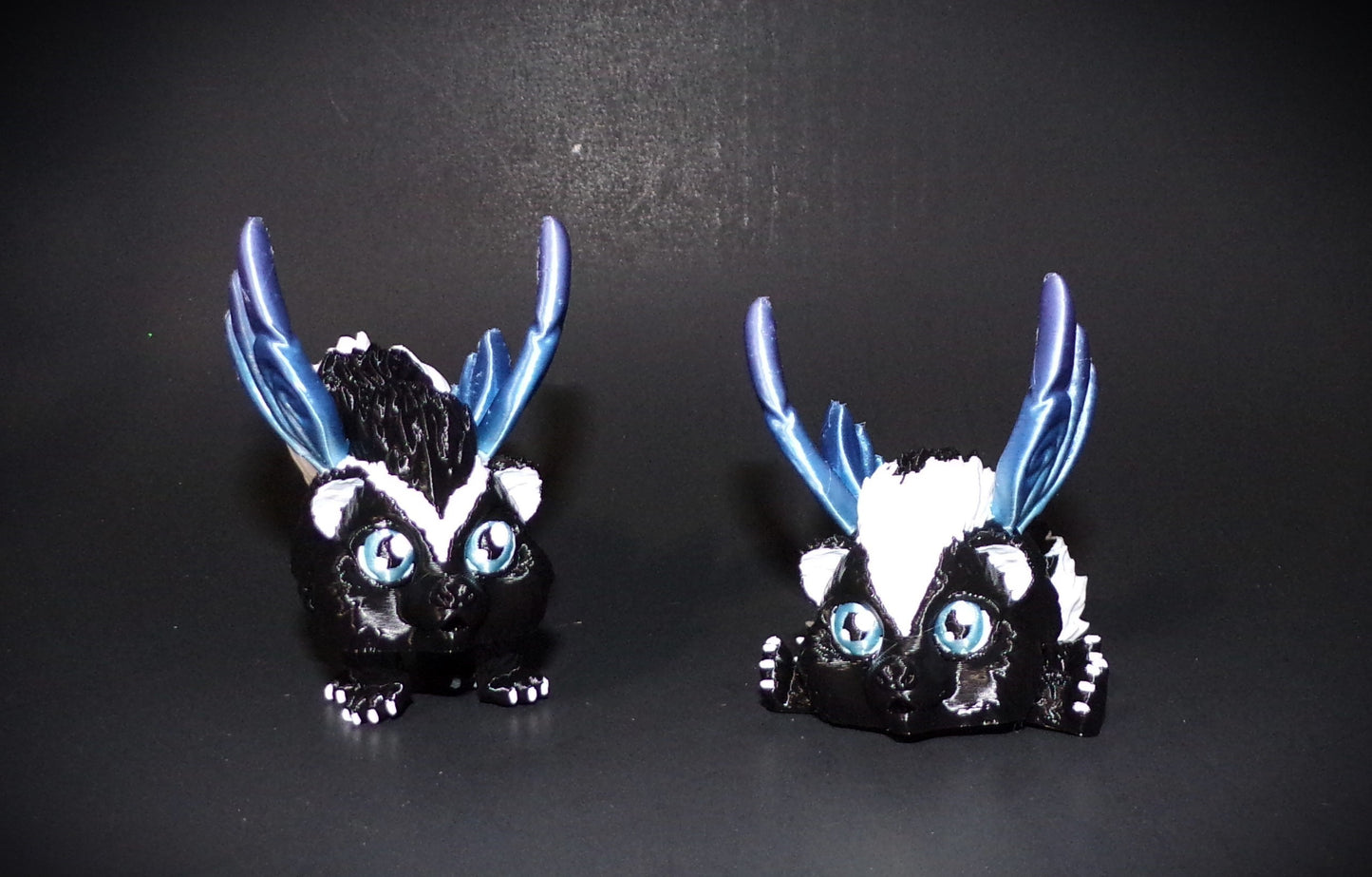 Raccoon, Chinchilla, Hedgehog, Squirrel, Fox, Skunk or Skunkerbell Puff Articulated 3d Printed Figurine - Wonderland 3D Printing