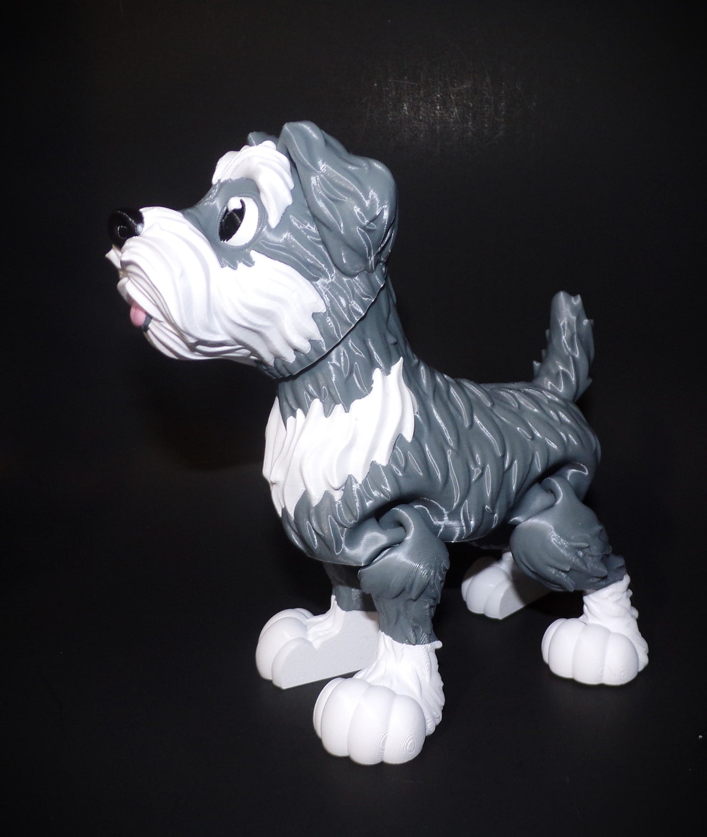 Schnauzer 3D Printed Articulated Figurine - Wonderland 3D Printing