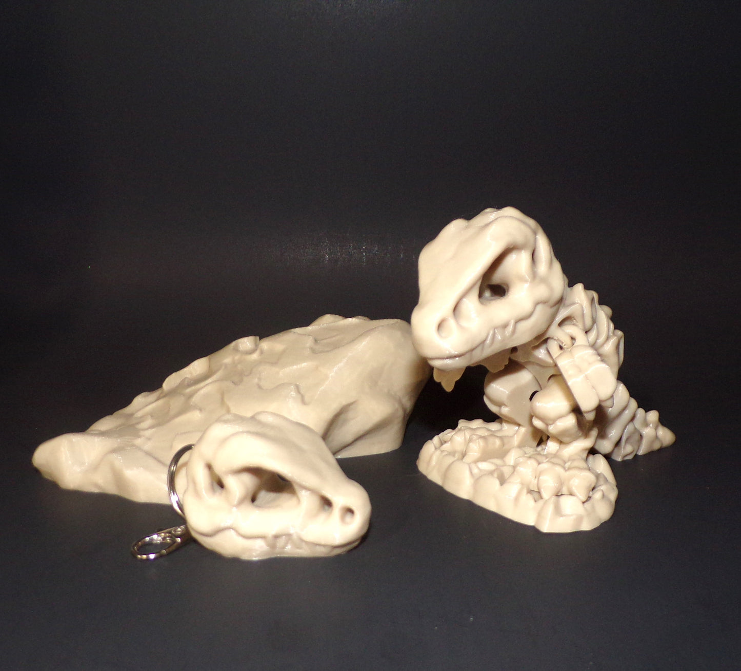 Skeleton T-Rex: 3D Printed, Articulated Figurine. All items included - Wonderland 3D Printing