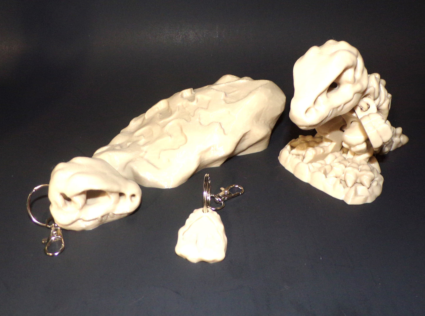 Skeleton T-Rex: 3D Printed, Articulated Figurine. All items included - Wonderland 3D Printing