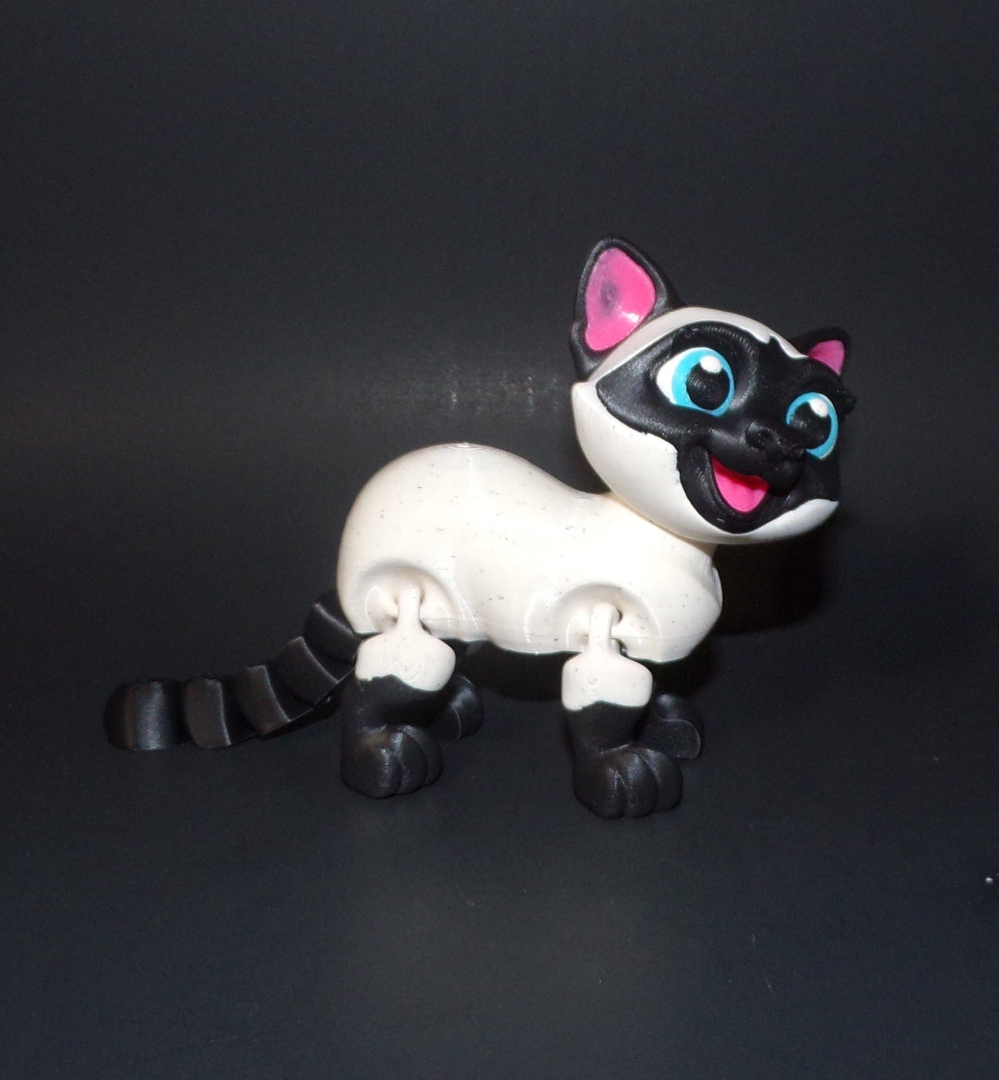Siamese Cat 3D Printed Articulated Figurine