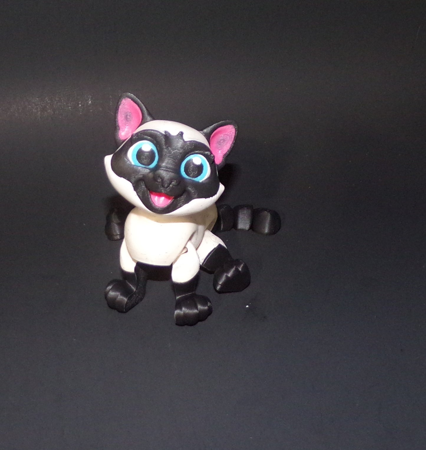Siamese Cat 3D Printed Articulated Figurine