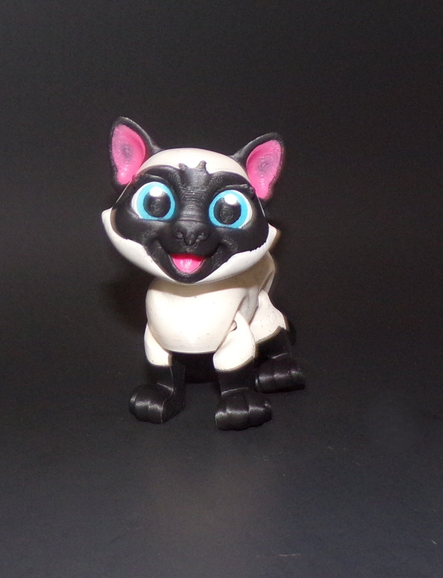 Siamese Cat 3D Printed Articulated Figurine