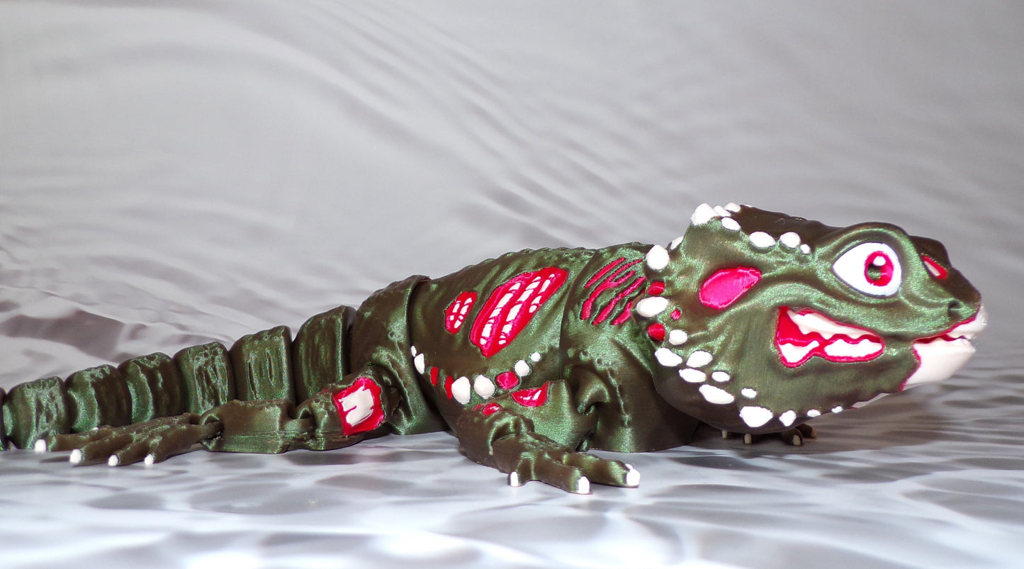 Zombie Bearded Dragon - Wonderland 3D Printing