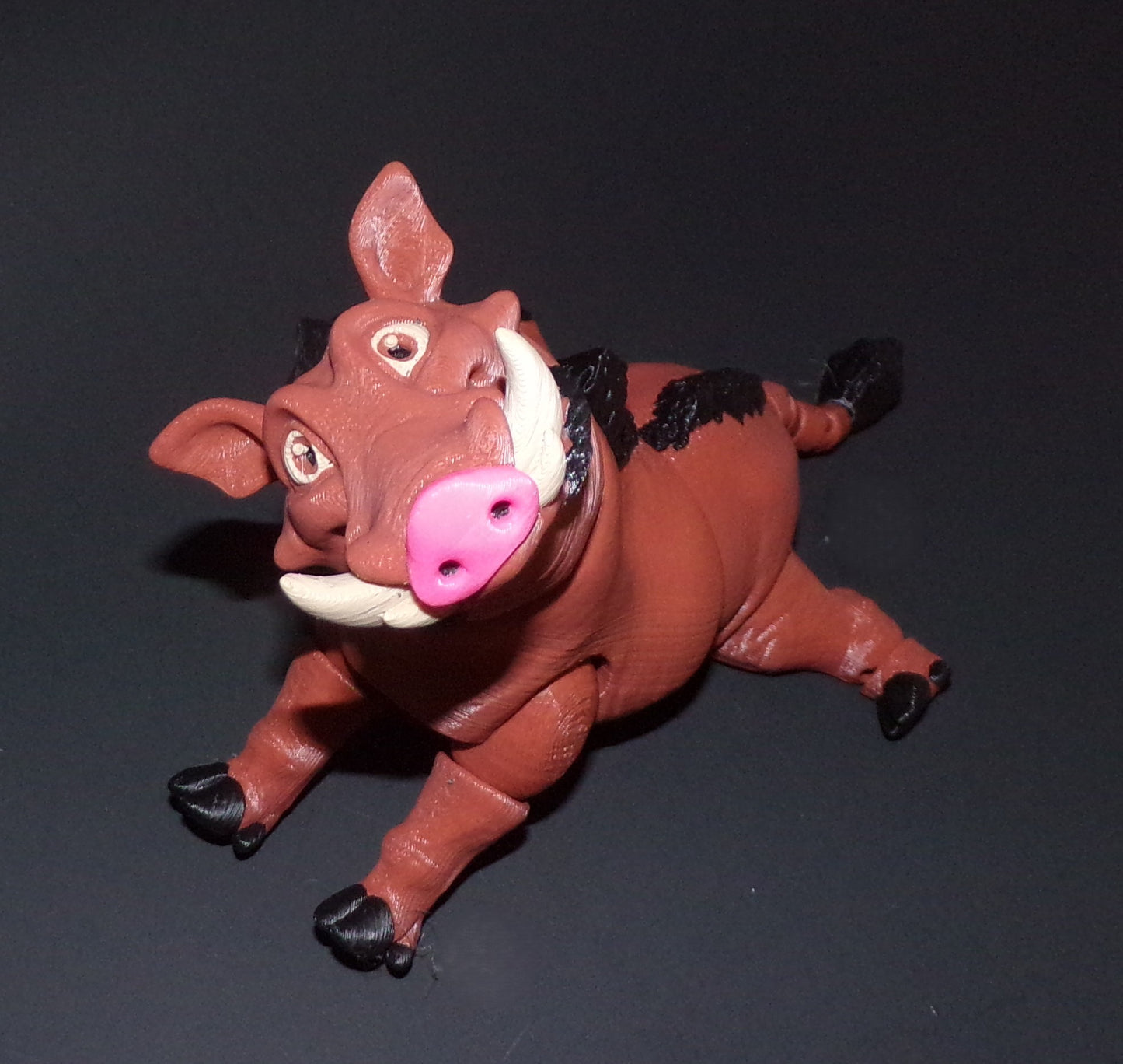 Warthog 3D Printed Articulated Figurine - Wonderland 3D Printing