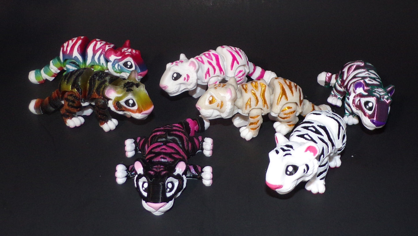 Mini Tiger: 3D Printed Articulated Figurine