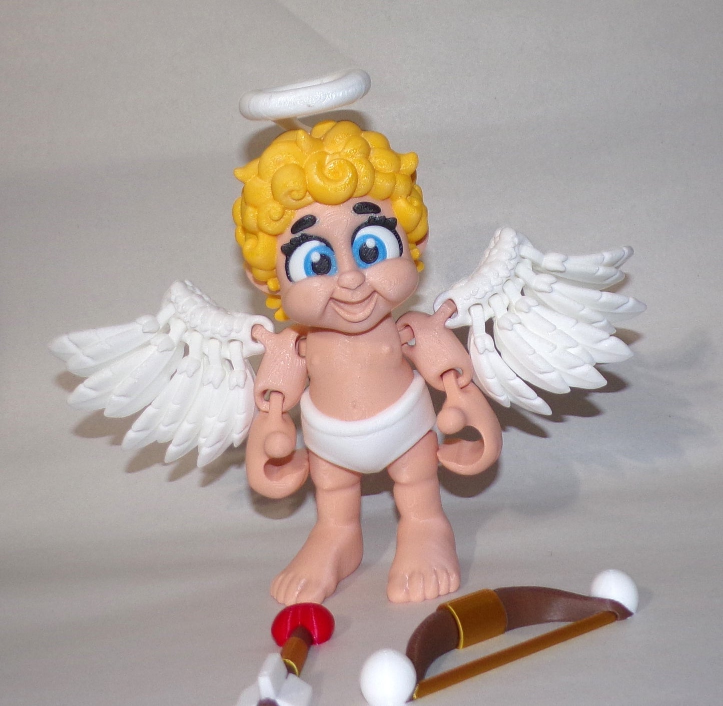 Cupid Chibi 3D Printed Articulated Figurine - Wonderland 3D Printing