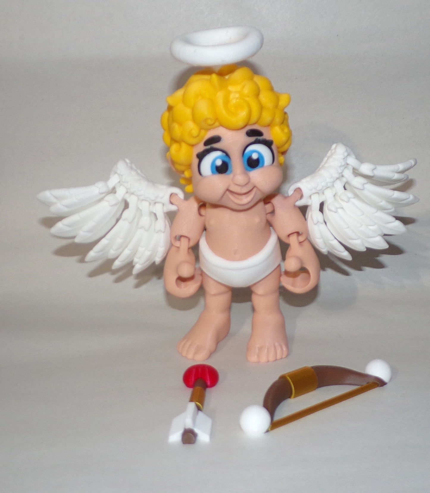 Cupid Chibi 3D Printed Articulated Figurine - Wonderland 3D Printing