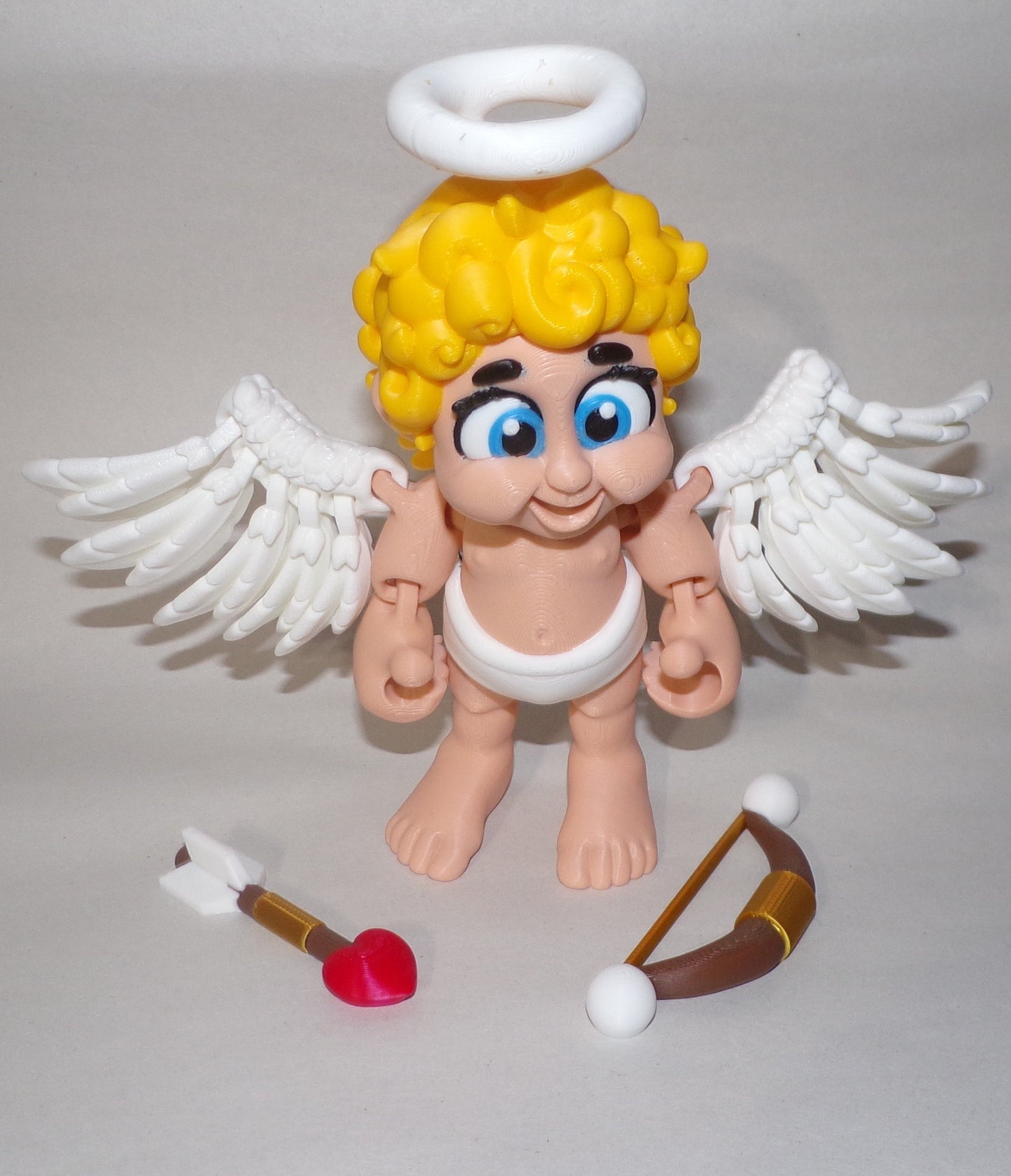 Cupid Chibi 3D Printed Articulated Figurine - Wonderland 3D Printing