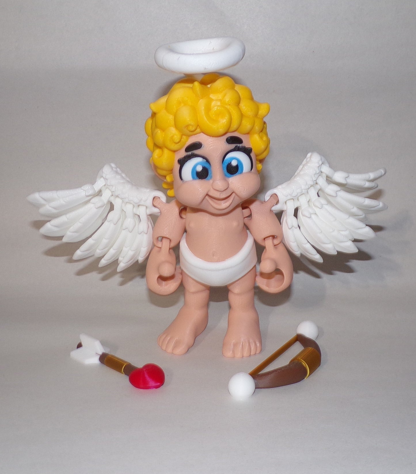 Cupid Chibi 3D Printed Articulated Figurine - Wonderland 3D Printing