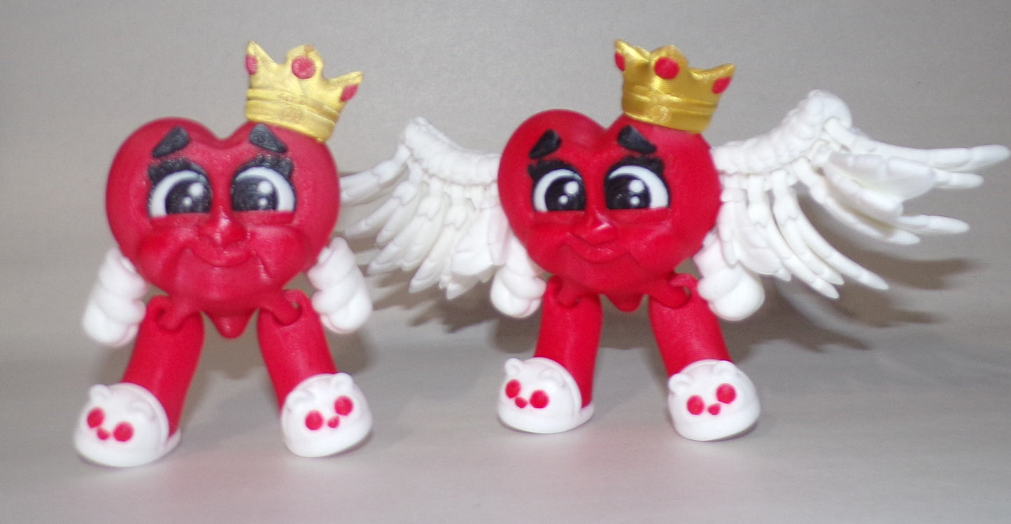 Heavenly Hearts 3D Printed Articulated Figurine