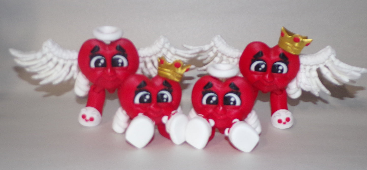 Heavenly Hearts 3D Printed Articulated Figurine