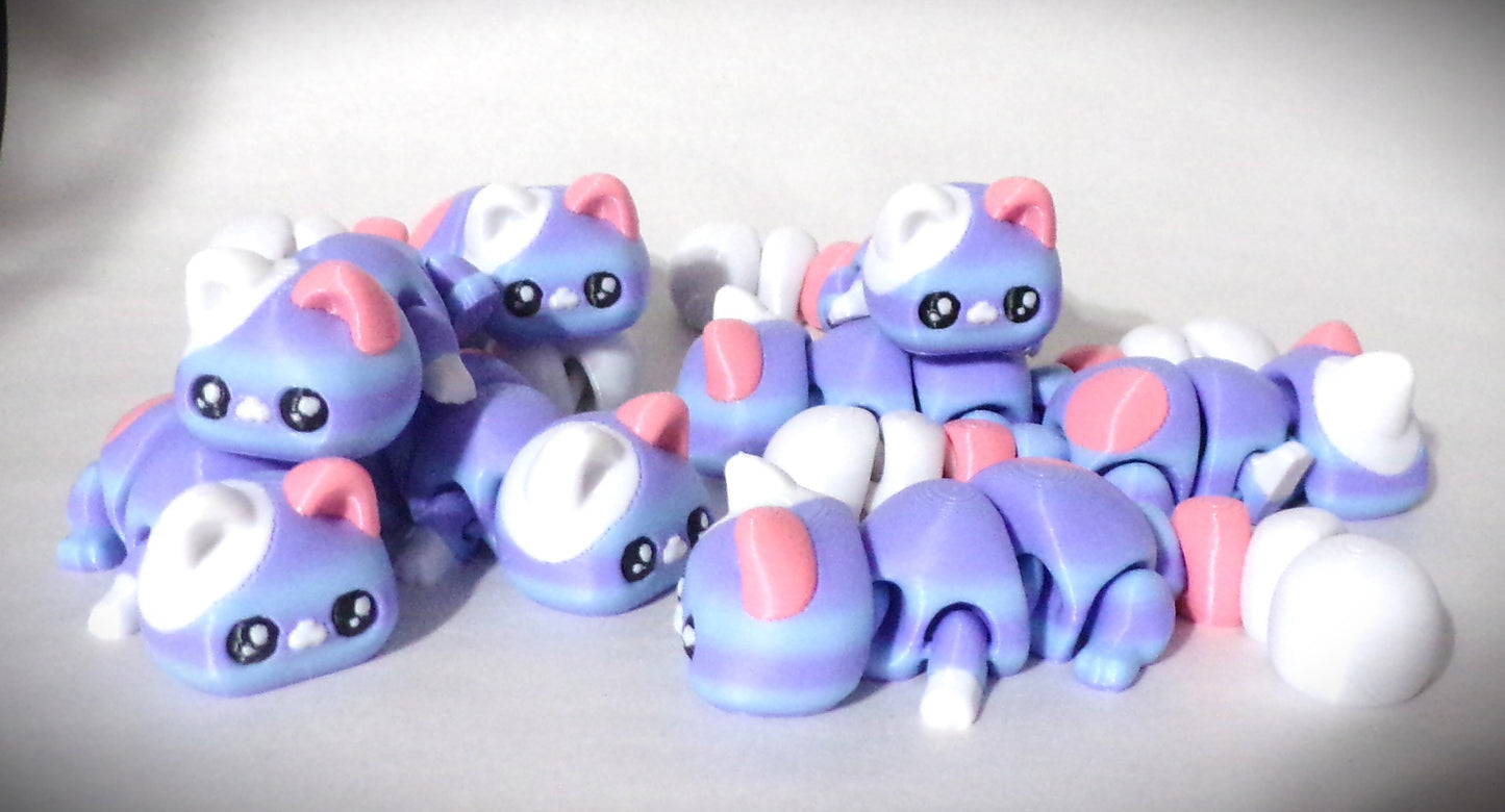 Kitty Articulated 3d Printed Figurine - Wonderland 3D Printing
