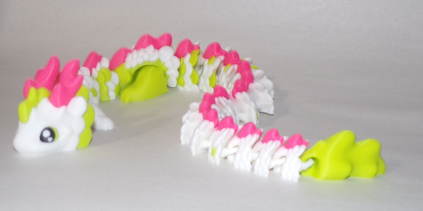 Kaida Dragon Articulated 3d Printed Figurine - Wonderland 3D Printing