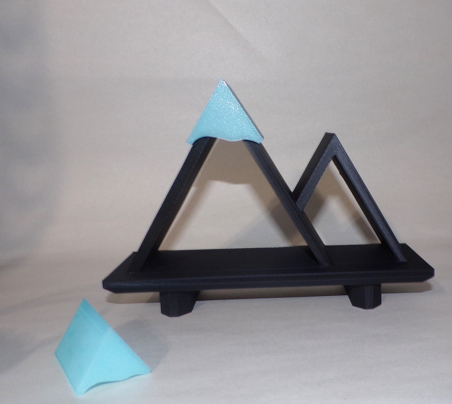 Yeti and Snow Mountain Shelf Articulated 3d Printed Figurine - Wonderland 3D Printing