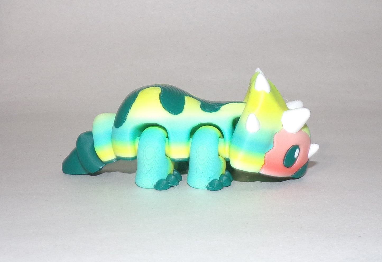 Triceratops Articulated 3d Printed Figurine - Wonderland 3D Printing