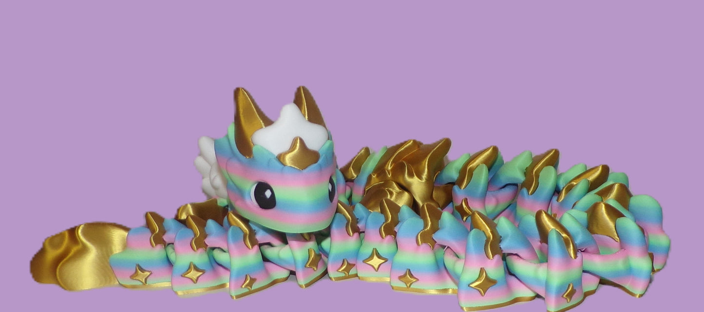 Atria Dragon Articulated 3d Printed Figurine - Wonderland 3D Printing