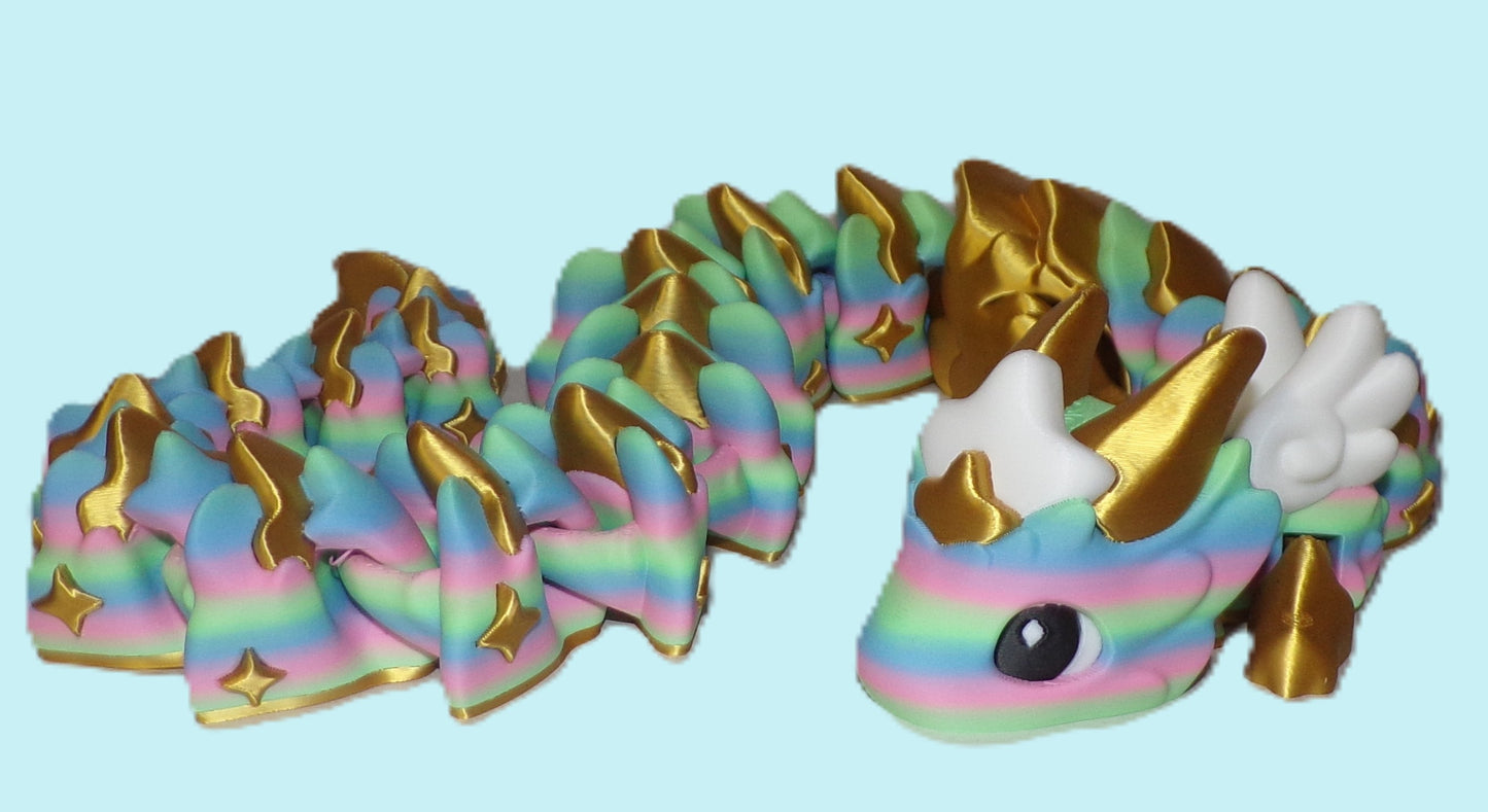Atria Dragon Articulated 3d Printed Figurine - Wonderland 3D Printing