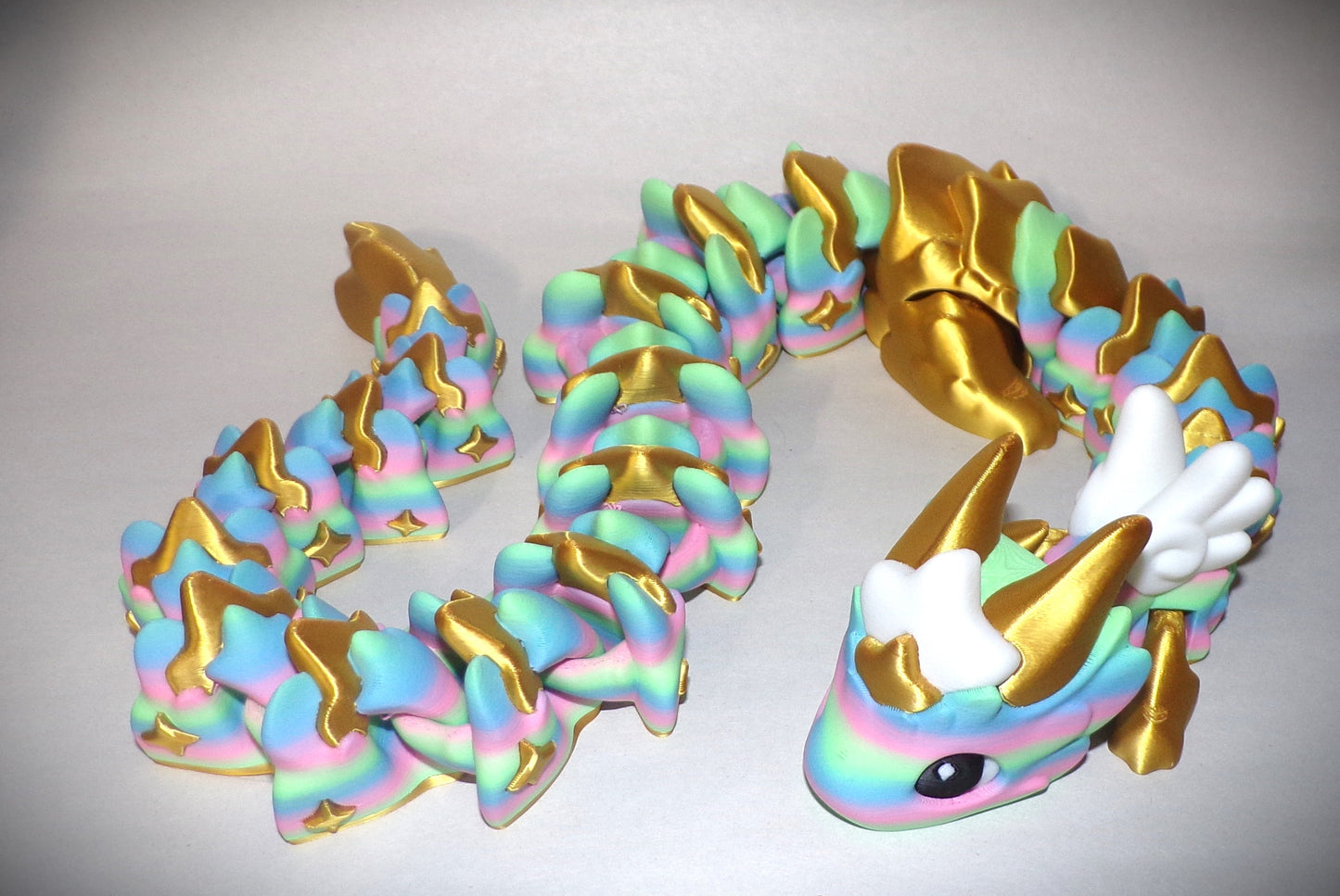 Atria Dragon Articulated 3d Printed Figurine - Wonderland 3D Printing