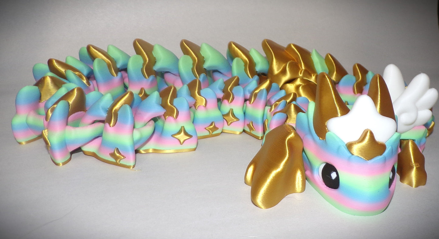 Atria Dragon Articulated 3d Printed Figurine - Wonderland 3D Printing