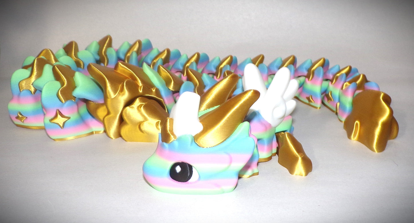Atria Dragon Articulated 3d Printed Figurine - Wonderland 3D Printing