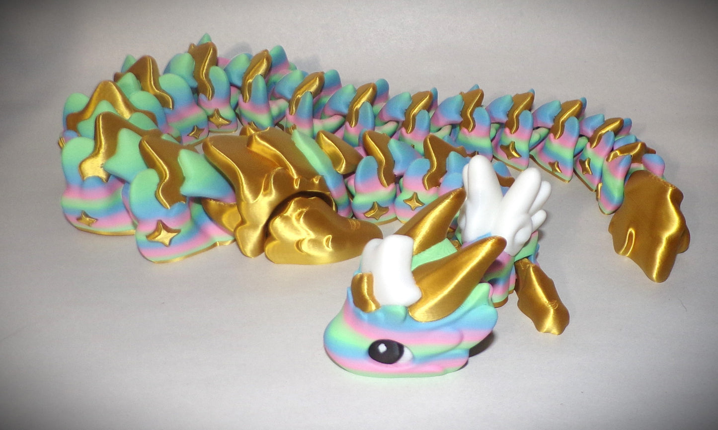 Atria Dragon Articulated 3d Printed Figurine - Wonderland 3D Printing