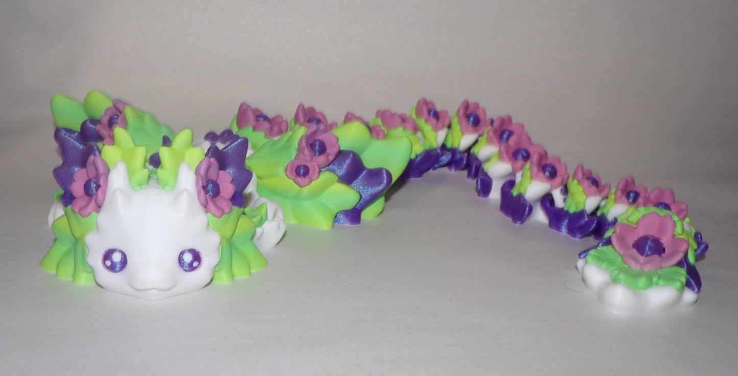 Kosha Dragon Articulated 3d Printed Figurine - Wonderland 3D Printing