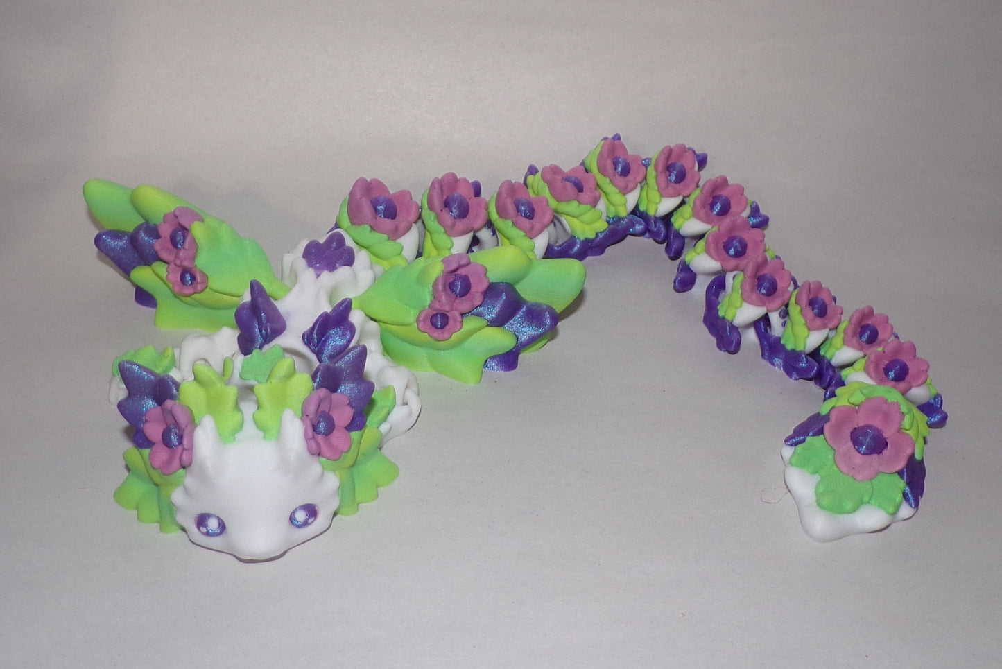 Kosha Dragon Articulated 3d Printed Figurine - Wonderland 3D Printing