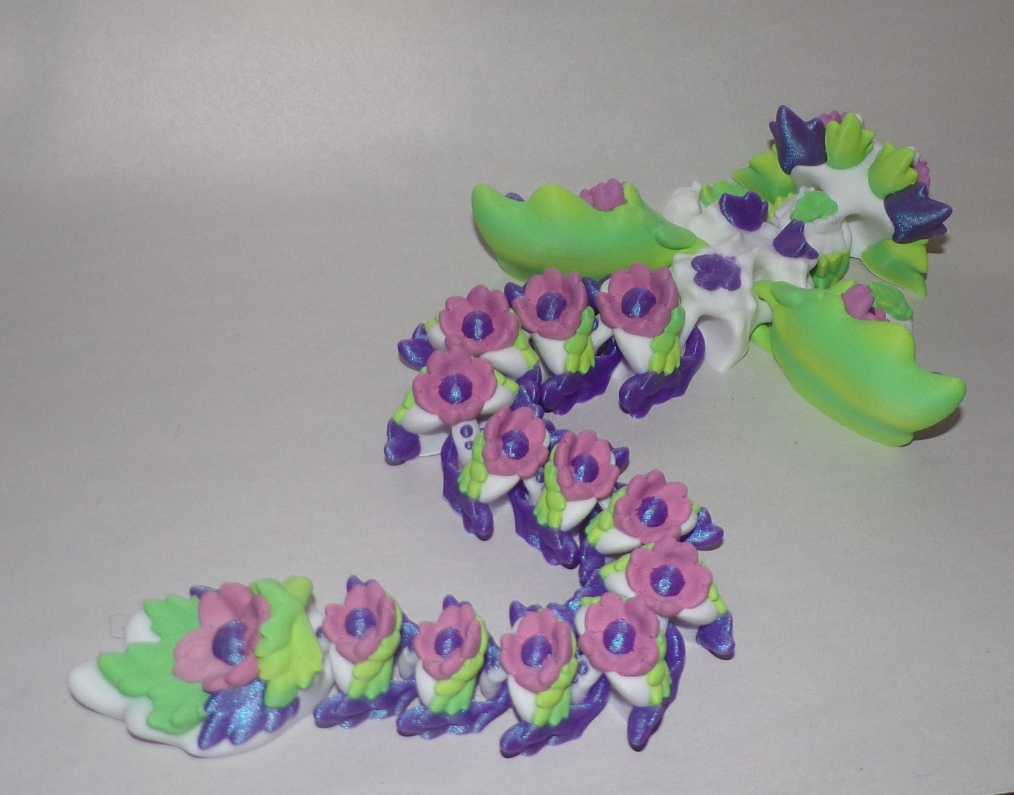 Kosha Dragon Articulated 3d Printed Figurine - Wonderland 3D Printing