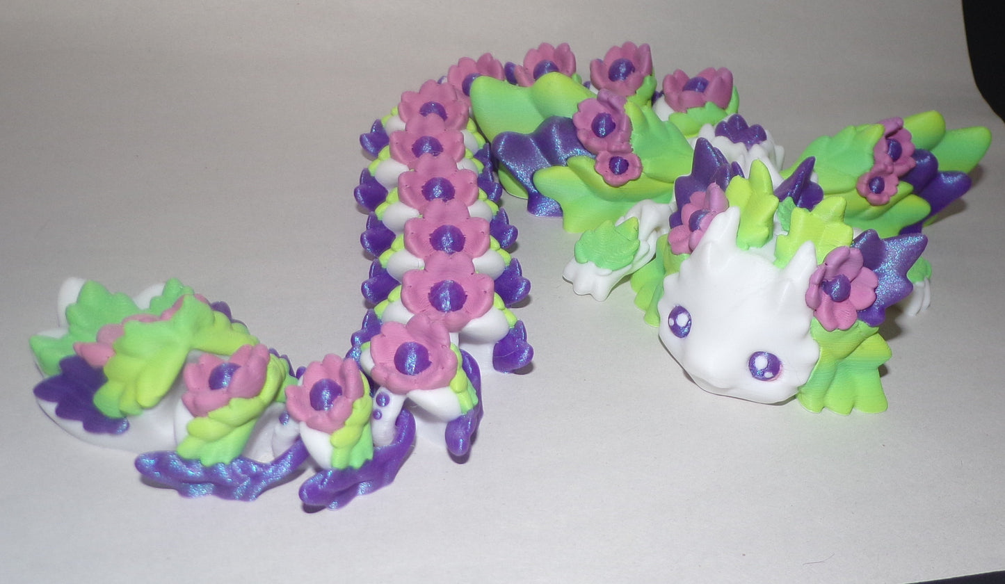 Kosha Dragon Articulated 3d Printed Figurine - Wonderland 3D Printing