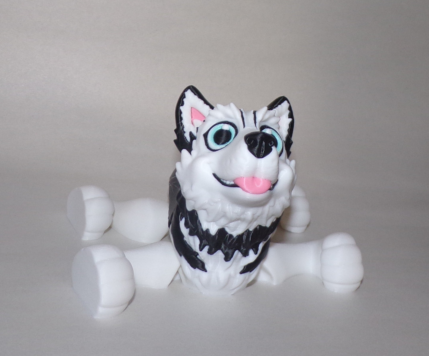 Husky 3D Printed Articulated Figurine - Wonderland 3D Printing