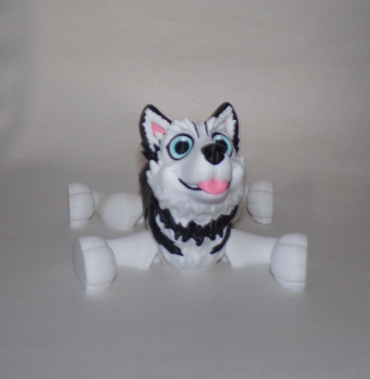 Husky 3D Printed Articulated Figurine - Wonderland 3D Printing