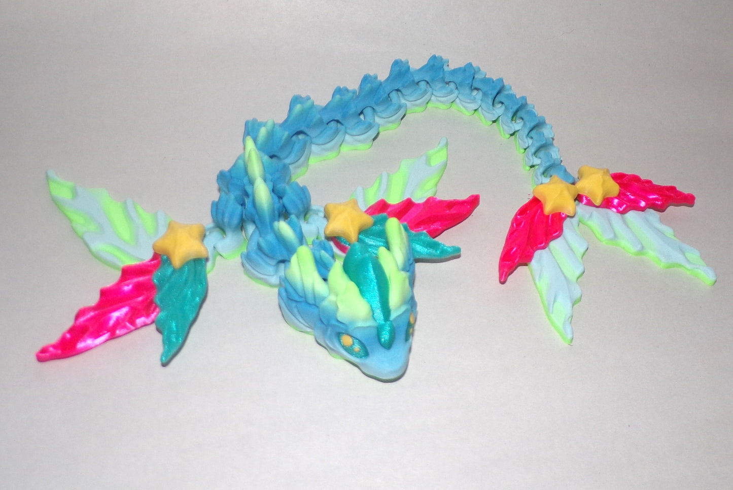 Mizu Dragon Articulated 3d Printed Figurine - Wonderland 3D Printing