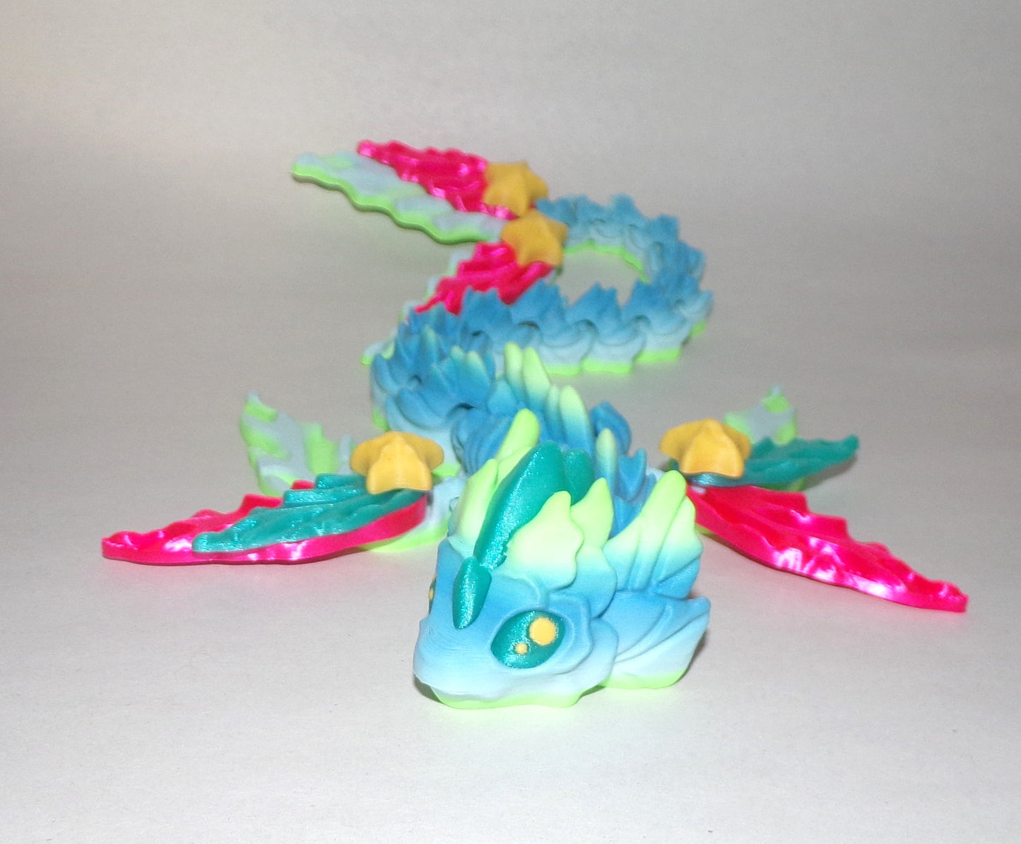 Mizu Dragon Articulated 3d Printed Figurine - Wonderland 3D Printing