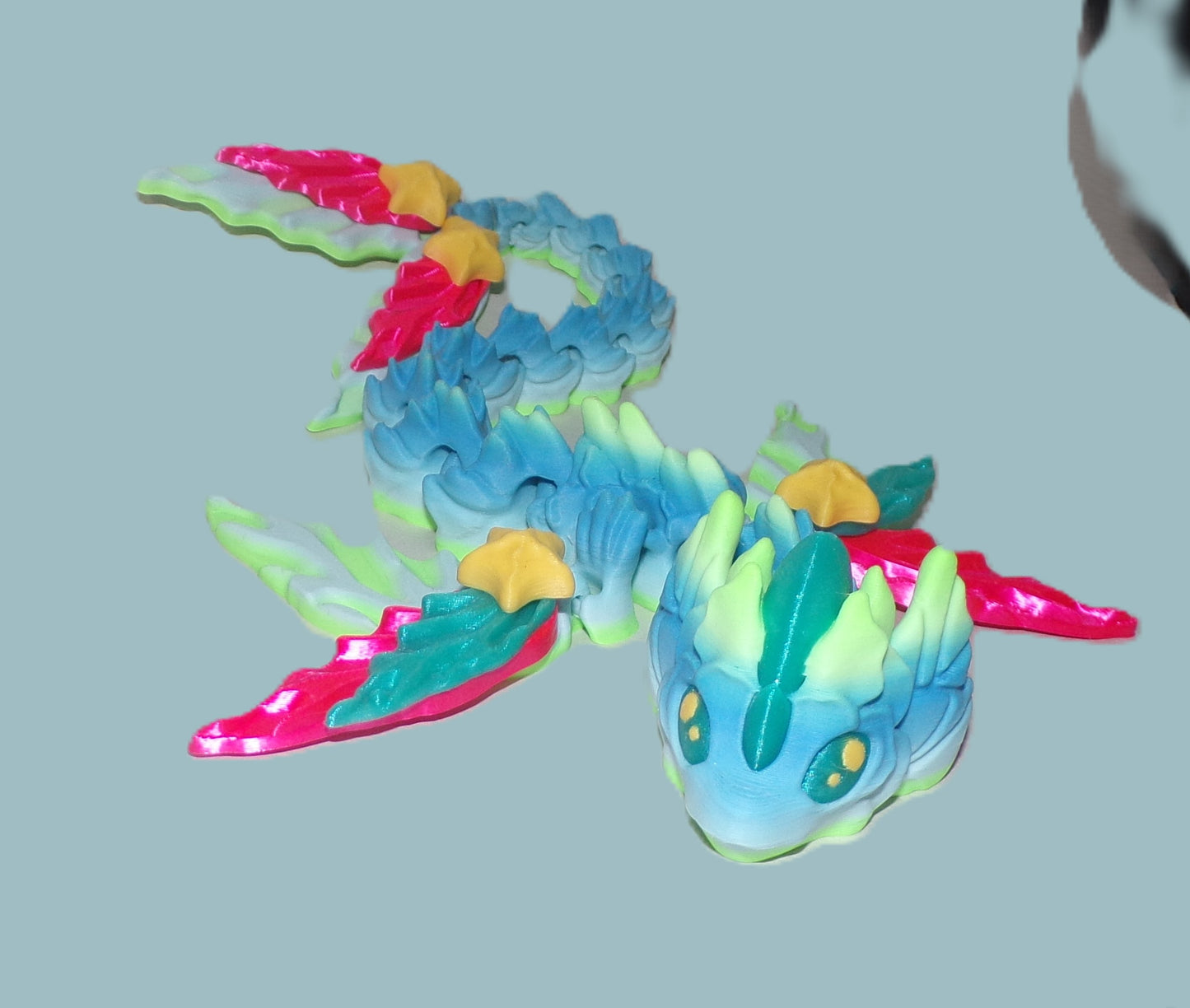 Mizu Dragon Articulated 3d Printed Figurine - Wonderland 3D Printing