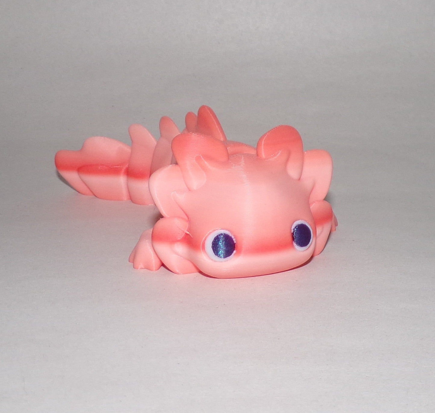 Baby Axolotl Articulated 3d Printed Figurine