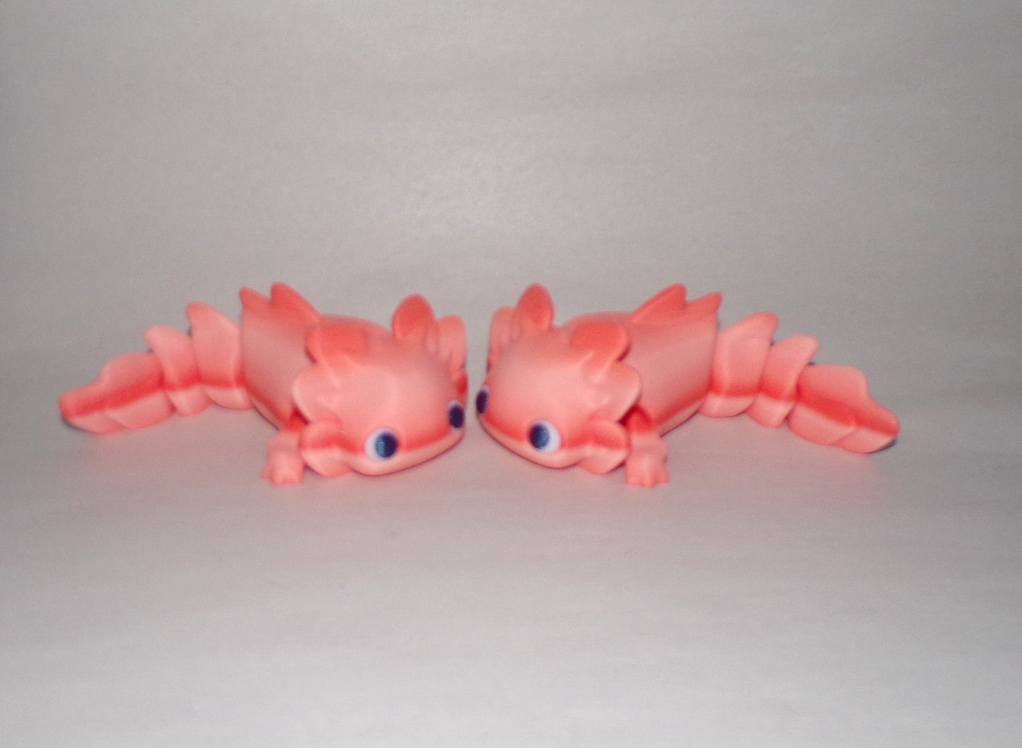 Baby Axolotl Articulated 3d Printed Figurine