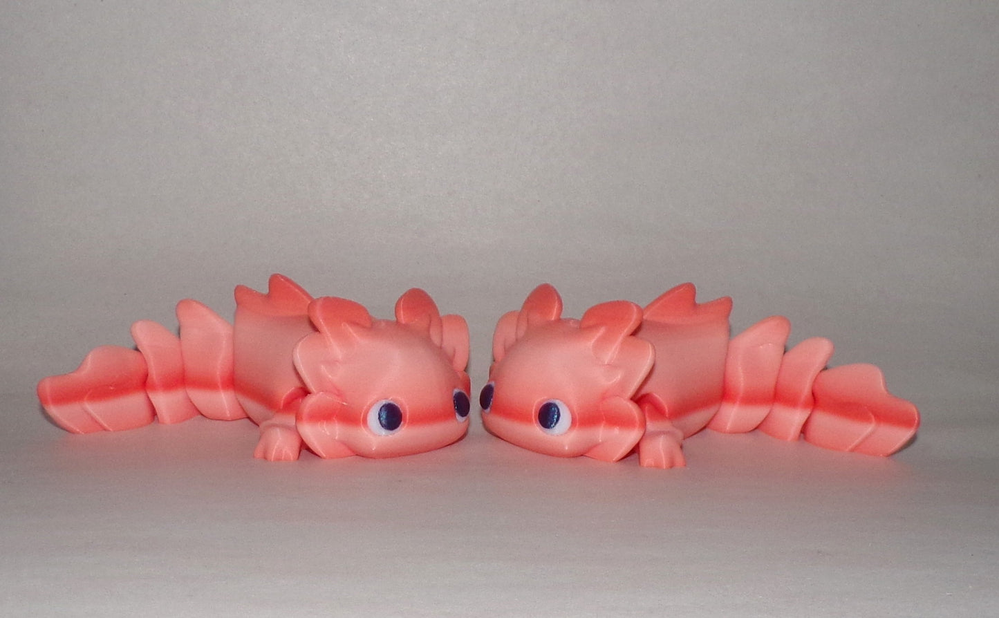 Baby Axolotl Articulated 3d Printed Figurine