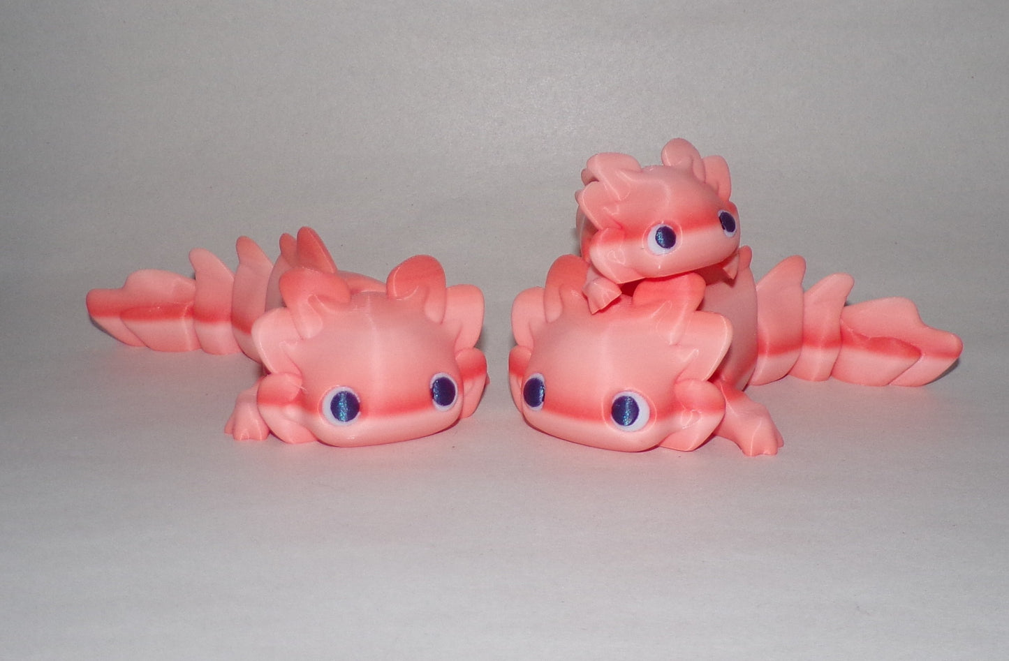 Baby Axolotl Articulated 3d Printed Figurine
