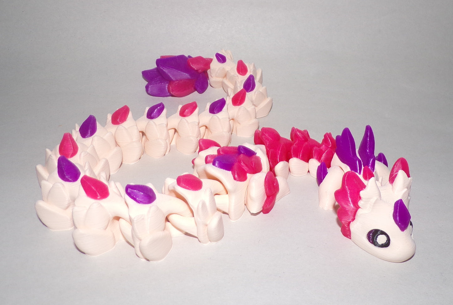 Rubikuro Dragon Articulated 3d Printed Figurine - Wonderland 3D Printing