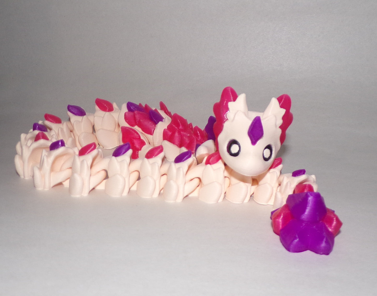 Rubikuro Dragon Articulated 3d Printed Figurine - Wonderland 3D Printing